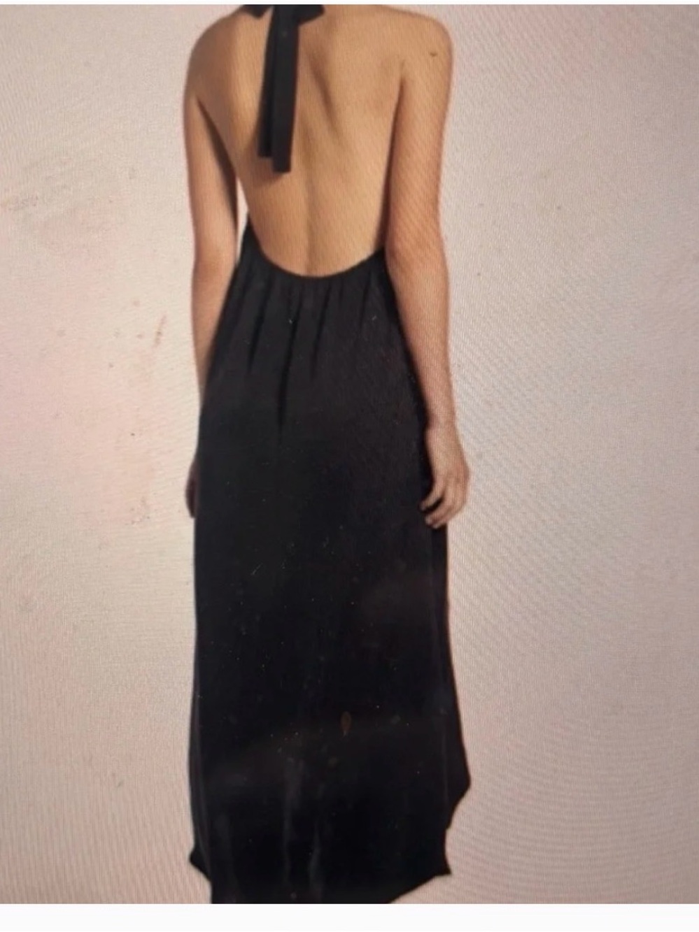 Ella Moss size M ruffle cascade black dress